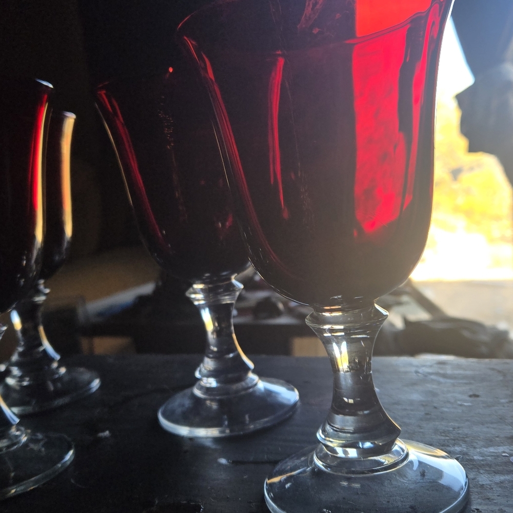 Ruby Red Glassware